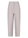 Filippa K Straight Trousers With Front Pleats And Back Pockets In Pink