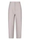 Filippa K Straight Trousers With Front Pleats And Back Pockets In Pink