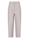 Filippa K Straight Trousers With Front Pleats And Back Pockets In Pink