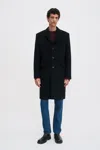 Filippa K William Wool Coat In Black