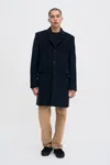 Filippa K William Wool Coat In Blue