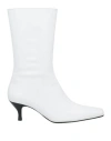 Filippa K Woman Ankle Boots White Size 8 Leather In White