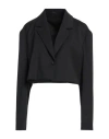 Filippa K Woman Blazer Black Size 12 Polyester, Wool, Elastane In Black