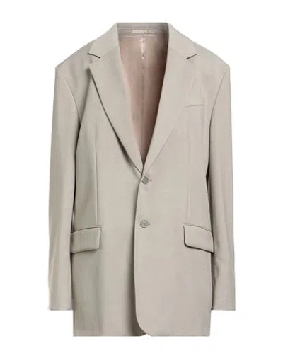 Filippa K Woman Blazer Grey Size 12 Polyester, Wool, Elastane In Gray