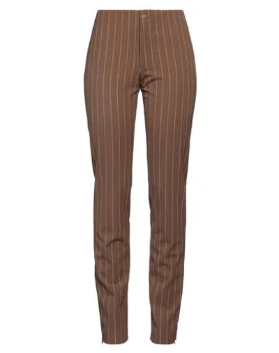 Filippa K Woman Pants Brown Size 8 Wool, Elastane