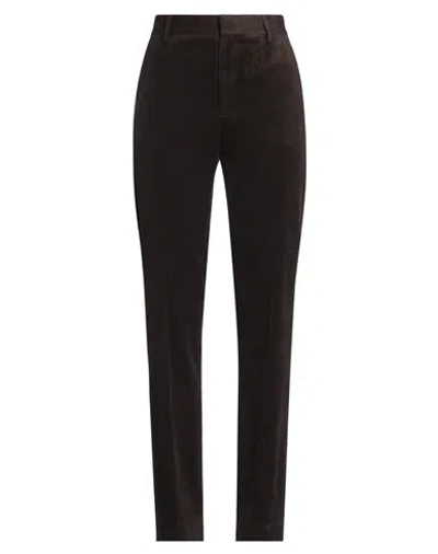 Filippa K Woman Pants Dark Brown Size 10 Viscose, Polyester, Elastane