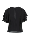 Filippa K Woman Top Black Size 4 Polyester In Black