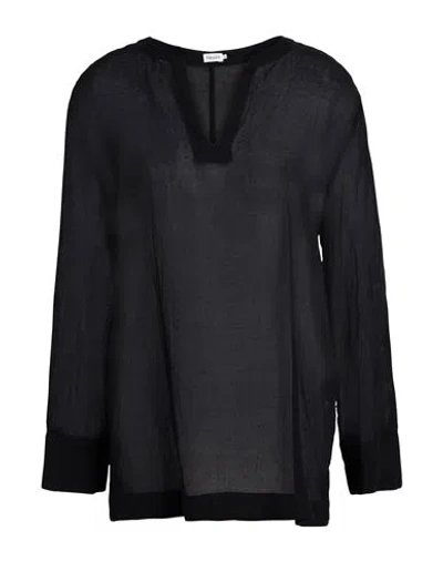 Filippa K Woman Top Black Size 6 Cotton In Black