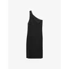 FILIPPA K FILIPPA K WOMENS BLACK ONE-SHOULDER WOVEN MINI DRESS