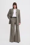 Filippa K Wool Blend Flare Trousers In Beige