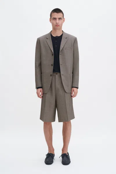 Filippa K Wool Blend Patch Pocket Blazer In Beige