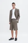 Filippa K Wool Blend Tailored Short In Beige