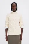 Filippa K Wool Cable Knit Sweater In White
