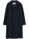 Shop Filippa K Wool Carcoat In Black