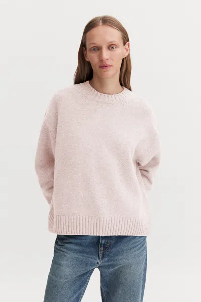 Filippa K - Wool Cashmere Sweater - Dame - Soft Rose - Xs - Oversized