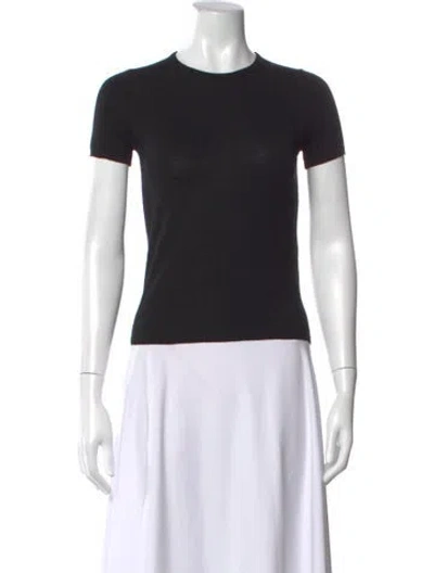 Pre-owned Filippa K Wool Crew Neck Sweater In Black