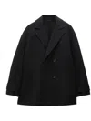 Filippa K Double-breasted Wool-cashmere Coat In Black