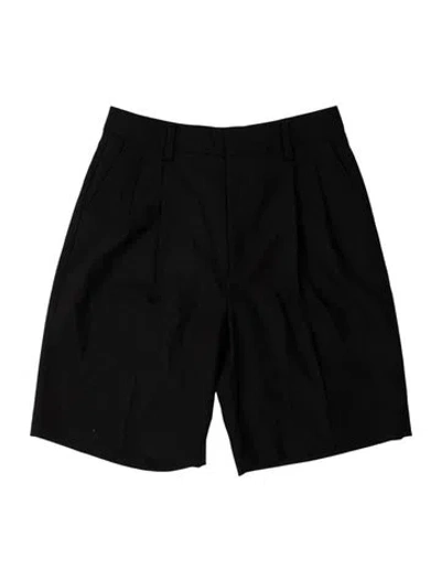 Pre-owned Filippa K Wool Flat Front Shorts W/ Tags In Blue