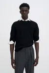 Filippa K Wool Milano Knit Sweater In Black