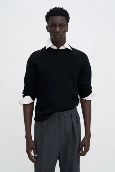 Filippa K Wool Milano Knit Sweater In Black