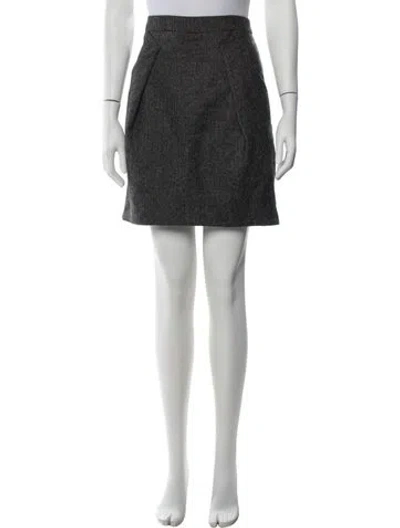 Pre-owned Filippa K Wool Mini Skirt In Black