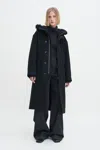 Filippa K Wool Parka In Black