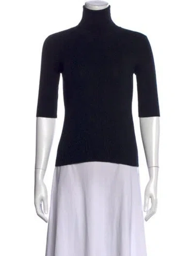 Pre-owned Filippa K Wool Turtleneck Top In Black