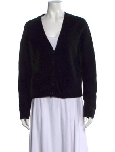 Pre-owned Filippa K Wool V-neck Sweater In Black