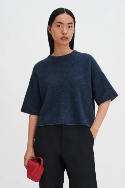 Filippa K Wool Yak Tee In Blue