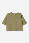 Filippa K Wool Yak Tee In Green