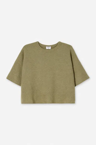Filippa K Wool Yak Tee In Green