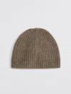 Filippa K Taupe Ribbed Beanie In Beige