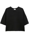 Filippa K Sweater In Brushed Wool Blend Black In Black