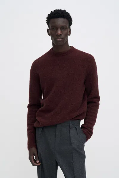 Filippa K Yak Sweater In Burgundy