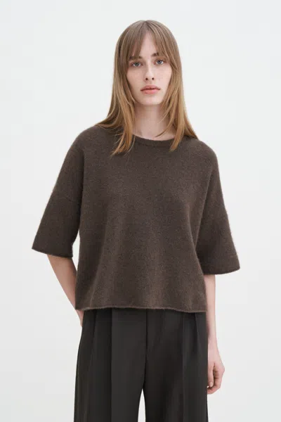 Filippa K Yak Tee In Brown