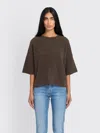 Filippa K Yak Tee In Brown
