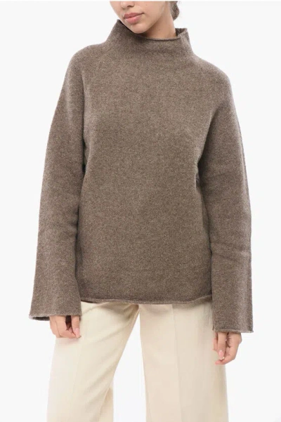Filippa K Yak Wool Turtleneck Sweater In Brown