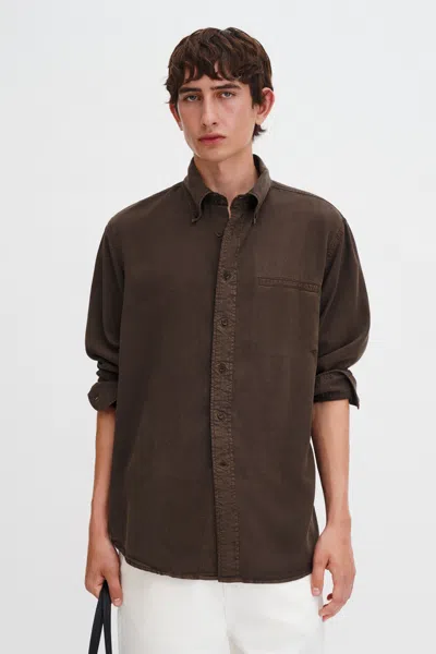 Filippa K Zack Shirt In Brown
