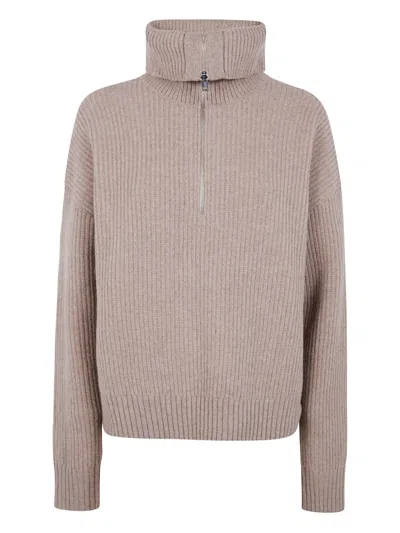FILIPPA K ZIP ROLL-NECK SWEATER