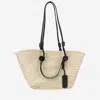 Filippo Catarzi Straw Bag With Logo In Beige