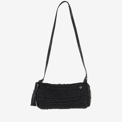 FILIPPO CATARZI BLACK VISCOSE CROSSBODY BAG