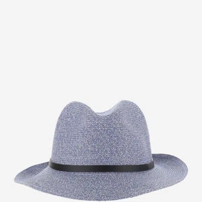 Filippo Catarzi Cat40 Paper Blend Sun Hat In Blue