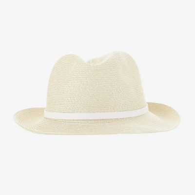 Filippo Catarzi Paper Blend Hat In Beige