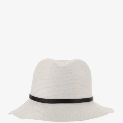 Filippo Catarzi Paper Blend Hat In White