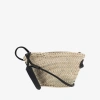 FILIPPO CATARZI STRAW BAG WITH LOGO