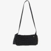 Filippo Catarzi Viscose And Straw Blend Bag In Black