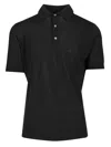Filippo De Laurentiis 180s Wool Polo Knitwear Blue In Black