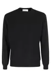 Filippo De Laurentiis Black Wool-cashmere Blend Crew Neck Sweater In Brown