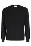 Filippo De Laurentiis Black Wool-cashmere Blend Crew Neck Sweater In Brown