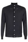 Filippo De Laurentiis Blouson With High Collar And Button-down Front In Blue